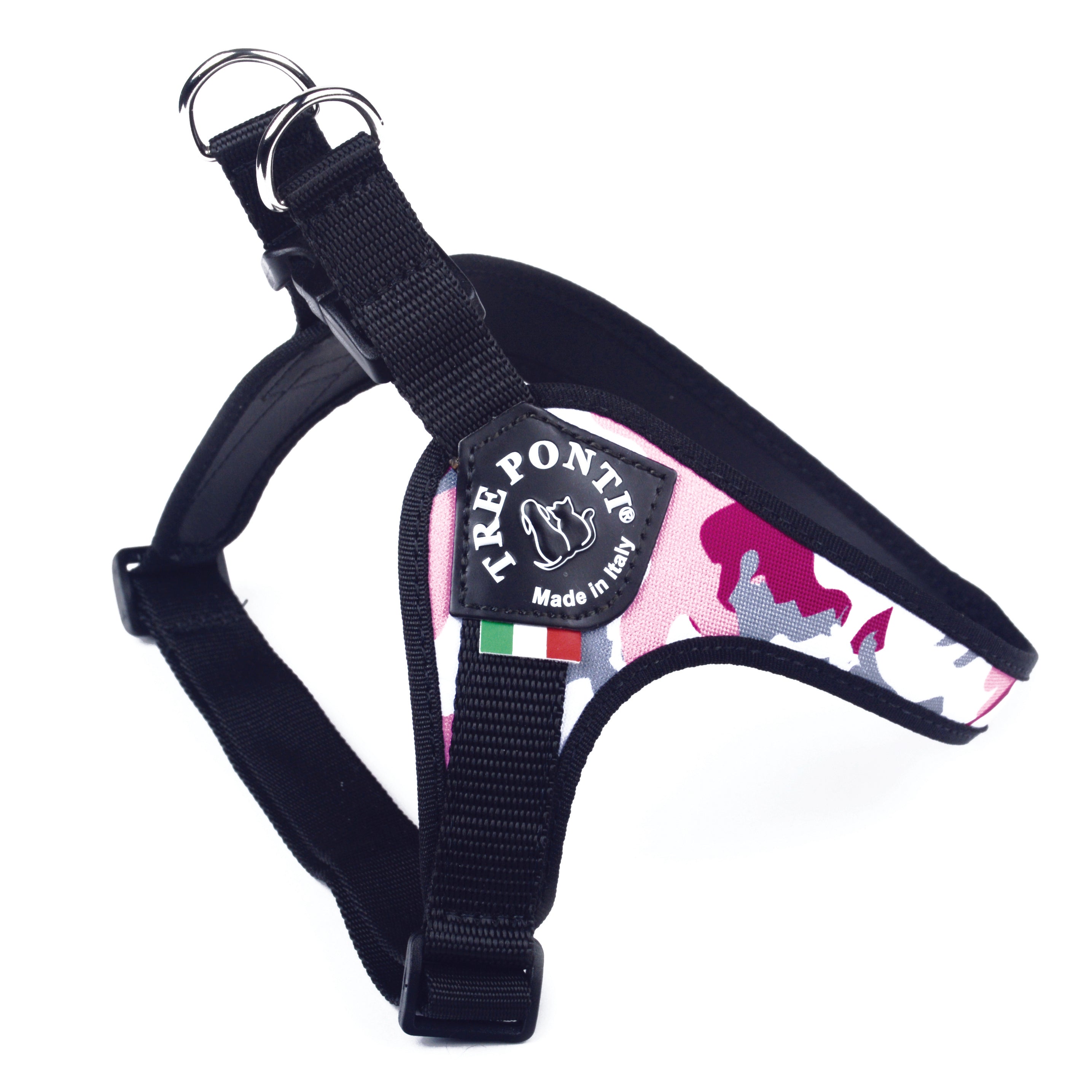 Easy Fit Classic Pink Camouflage Harness with Adjustable Girth